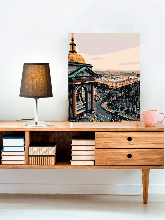 Картина по номерам &amp;quot;Питер с высоты&amp;quot;