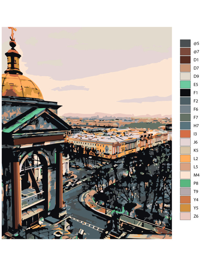 Картина по номерам &amp;quot;Питер с высоты&amp;quot;