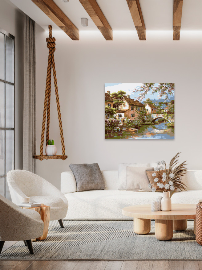 Raqamlar bo&amp;#039;yicha rasm &amp;quot;Qishloq&amp;quot;