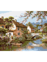 Raqamlar bo'yicha rasm "Qishloq"