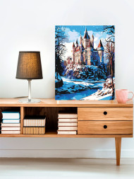 Raqamlar bo'yicha rasm "Qishki qal'a"