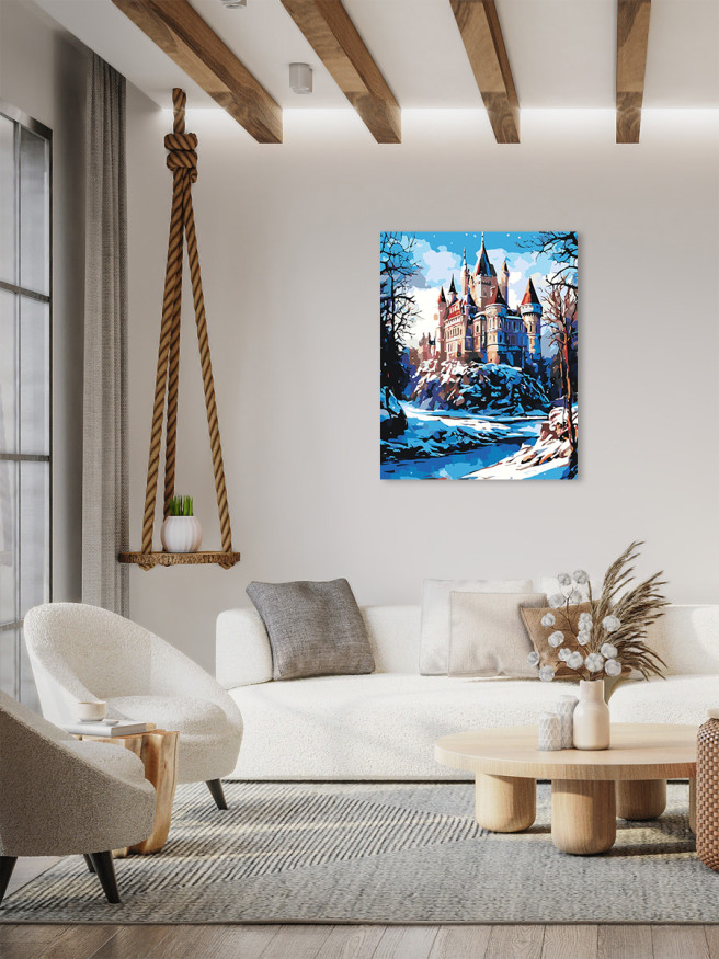 Raqamlar bo&amp;#039;yicha rasm &amp;quot;Qishki qal&amp;#039;a&amp;quot;