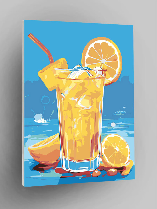Картина по номерам &amp;quot;Апельсиновый коктейль&amp;quot;