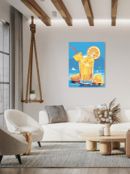 Raqamlar bo&#039;yicha rasm &quot;Apelsin kokteyli&quot;