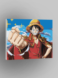 Картина по номерам &amp;quot;Соломенная Шляпа Луффи&amp;quot;