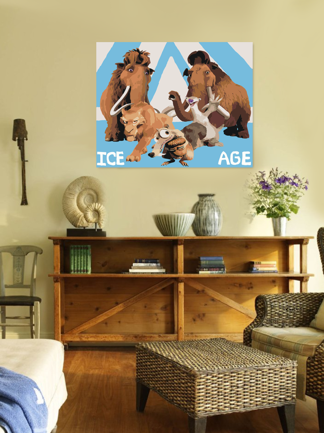 Картина по номерам &amp;quot;Ледниковый период&amp;quot;