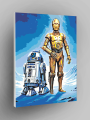 Raqamlar bo‘yicha rasm “Yulduzlar jangi: R2-D2 va C-3PO droidlari”