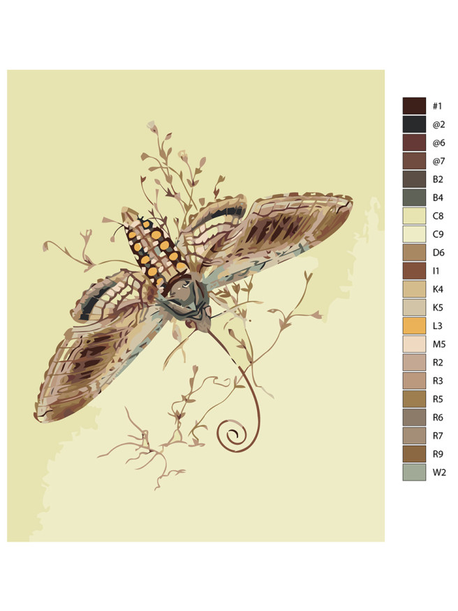 Картина по номерам &amp;quot;Бабочка&amp;quot;