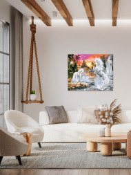 Raqamlar bo'yicha rasm "Yakkashoxlar bog'i"