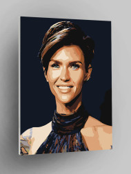 Картина по номерам &amp;quot;Девушка с короткой стрижкой&amp;quot;