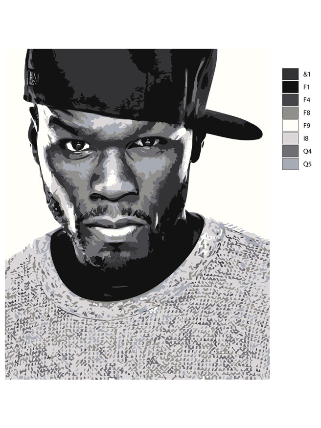 Raqamlar bo&amp;#039;yicha rasm &amp;quot;50 Cent&amp;quot;