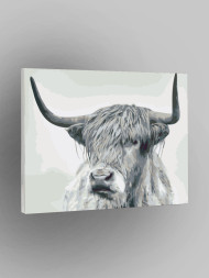 Raqamlar bo&#039;yicha rasm &quot;Kulrang bizon&quot;