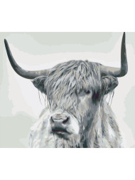 Raqamlar bo&#039;yicha rasm &quot;Kulrang bizon&quot;