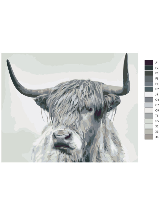 Картина по номерам &amp;quot;Серый бизон&amp;quot;