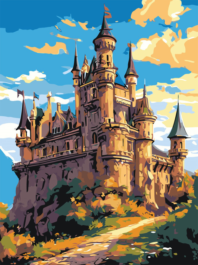 Raqamlar bo&amp;#039;yicha rasm &amp;quot;Katta qal&amp;#039;a&amp;quot;