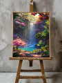 Постер на холсте &amp;quot;Волшебный сад с водопадом&amp;quot;
