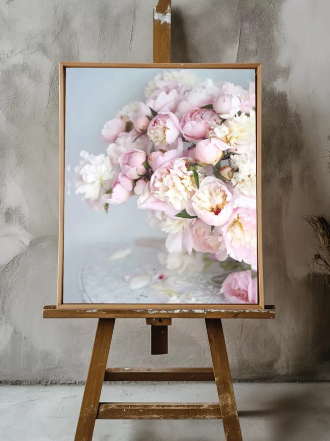 Постер на холсте &amp;quot;Нежный букет из пионов&amp;quot;