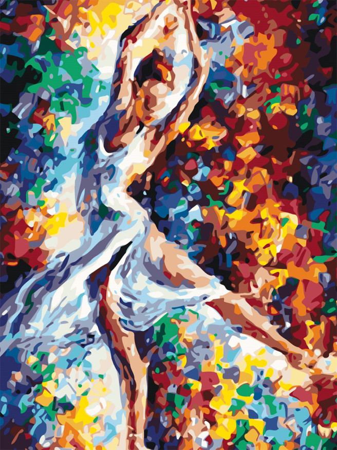 Raqamlar bo&amp;#039;yicha rasm &amp;quot;Aqlli balerina&amp;quot;