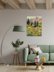 Raqamlar bo&#039;yicha rasm &quot;Yozgi o&#039;rmon manzarasi&quot;