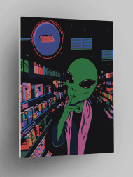 Raqamlar bo&#039;yicha rasm &quot;Do&#039;konda o&#039;zga sayyoralik&quot;