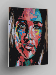 Картина по номерам &amp;quot;Красивая девушка&amp;quot;