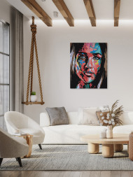 Картина по номерам &amp;quot;Красивая девушка&amp;quot;