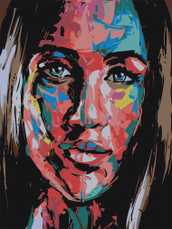 Картина по номерам &amp;quot;Красивая девушка&amp;quot;