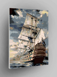 Raqamlar bo&#039;yicha rasm &quot;Dengizdagi kema&quot;