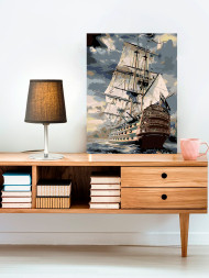 Raqamlar bo&#039;yicha rasm &quot;Dengizdagi kema&quot;