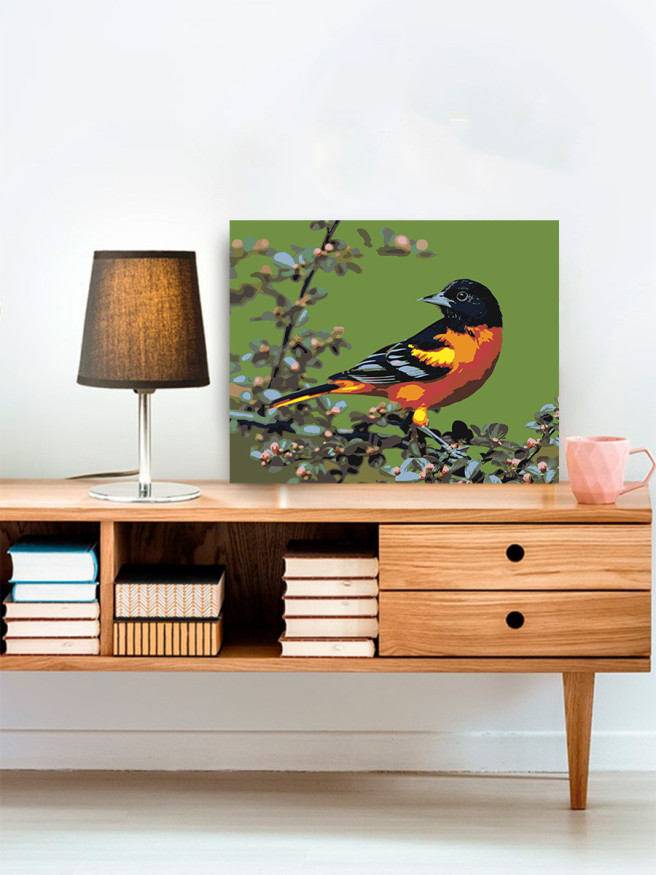 Raqamlar bo&amp;#039;yicha rasm &amp;quot;Gulli qush&amp;quot;