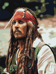 Raqamlar bo&#039;yicha rasm &quot;Kapitan Jek Chumchuq&quot;