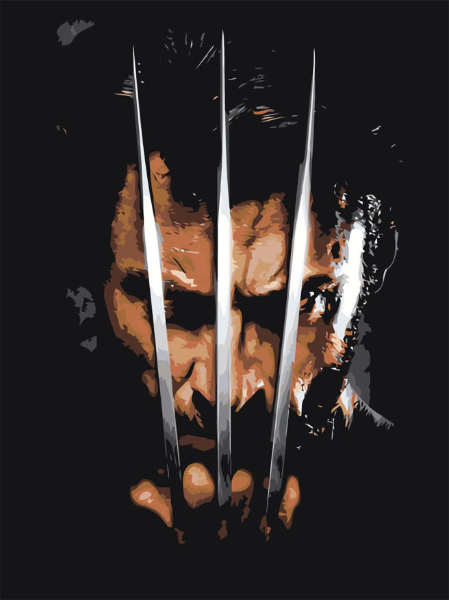 Raqamlar bo&amp;#039;yicha rasm &amp;quot;Wolverine&amp;quot;