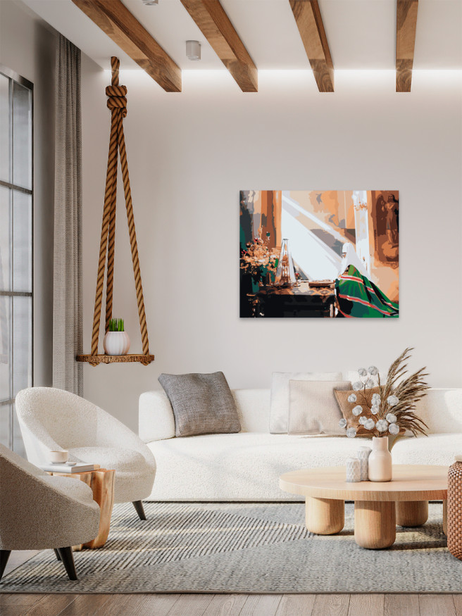 Картина по номерам &amp;quot;Монах молится&amp;quot;