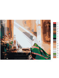 Картина по номерам "Монах молится"