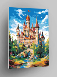 Raqamlar bo&#039;yicha rasm &quot;Ulug&#039;vor qal&#039;a&quot;