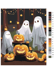 Raqamlar bo&#039;yicha rasm &quot;Qovoqlar va arvohlar&quot;