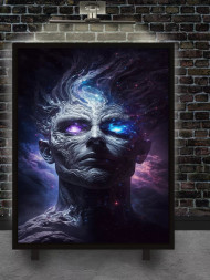 Holstga bosilgan poster &quot;Galaktik olamlar qo‘riqchisi&quot;