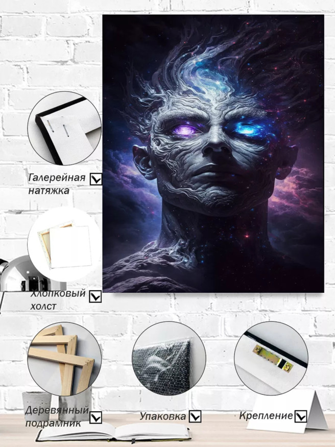 Постер на холсте &amp;quot;Хранитель галактических миров&amp;quot;