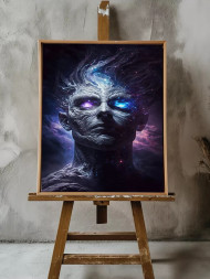 Holstga bosilgan poster &quot;Galaktik olamlar qo‘riqchisi&quot;