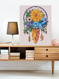 Raqamlar bo‘yicha rasm &quot;Gulli tushlar tutqichi&quot;