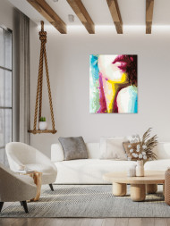 Raqamlar bo&#039;yicha rasm &quot;Yorqin uslubdagi qiz&quot;