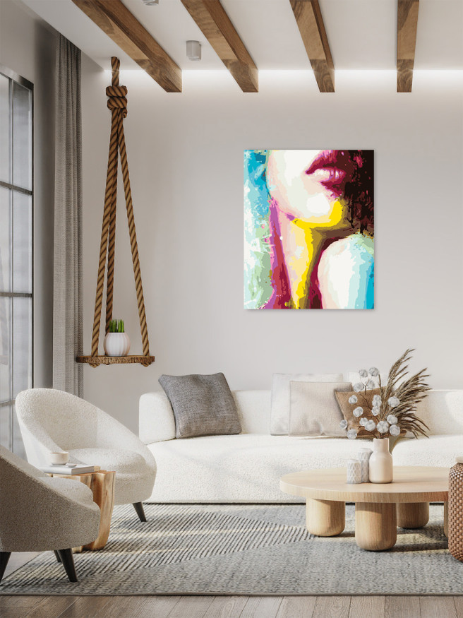 Raqamlar bo&amp;#039;yicha rasm &amp;quot;Yorqin uslubdagi qiz&amp;quot;