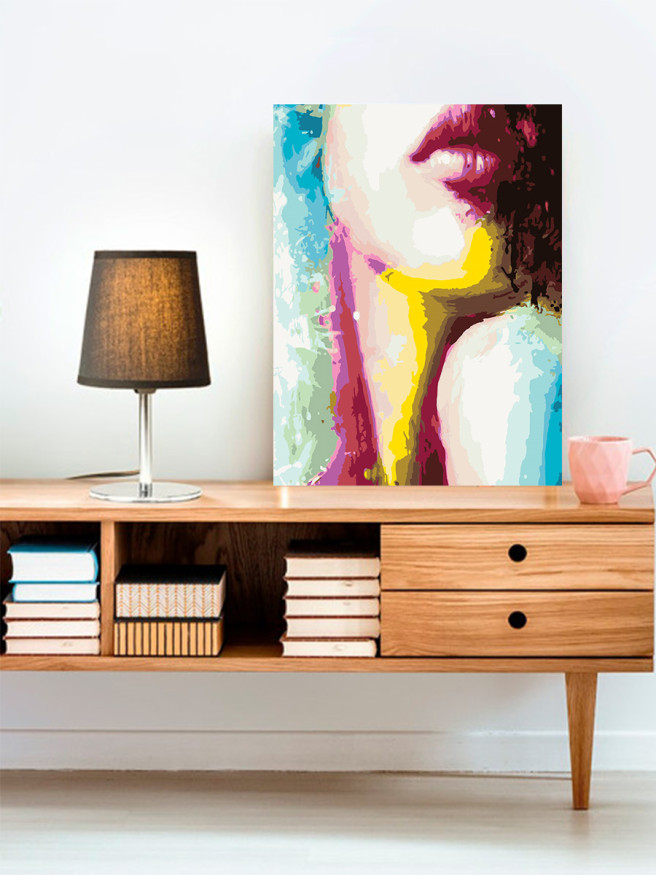 Raqamlar bo&amp;#039;yicha rasm &amp;quot;Yorqin uslubdagi qiz&amp;quot;