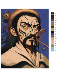 Картина по номерам &amp;quot;Мужчина с голубыми глазами&amp;quot;