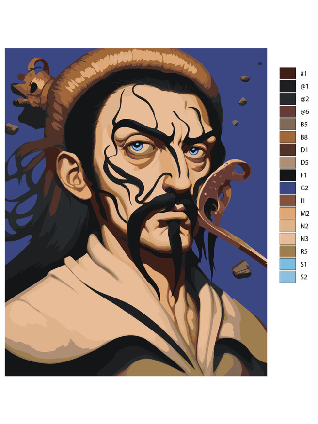 Картина по номерам &amp;quot;Мужчина с голубыми глазами&amp;quot;