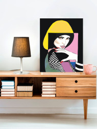 Raqamlar bo'yicha rasm "Go'zal qiz"