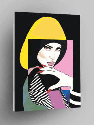 Raqamlar bo'yicha rasm "Go'zal qiz"