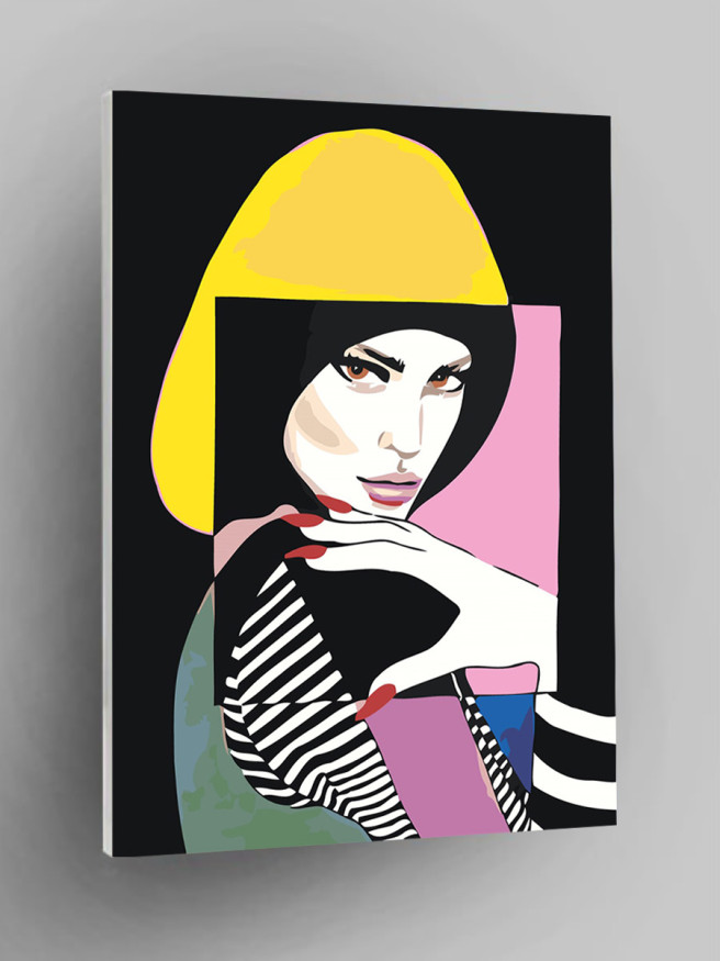 Картина по номерам &amp;quot;Красивая девушка&amp;quot;