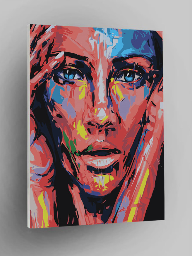 Картина по номерам &amp;quot;Голубоглазая девушка&amp;quot;