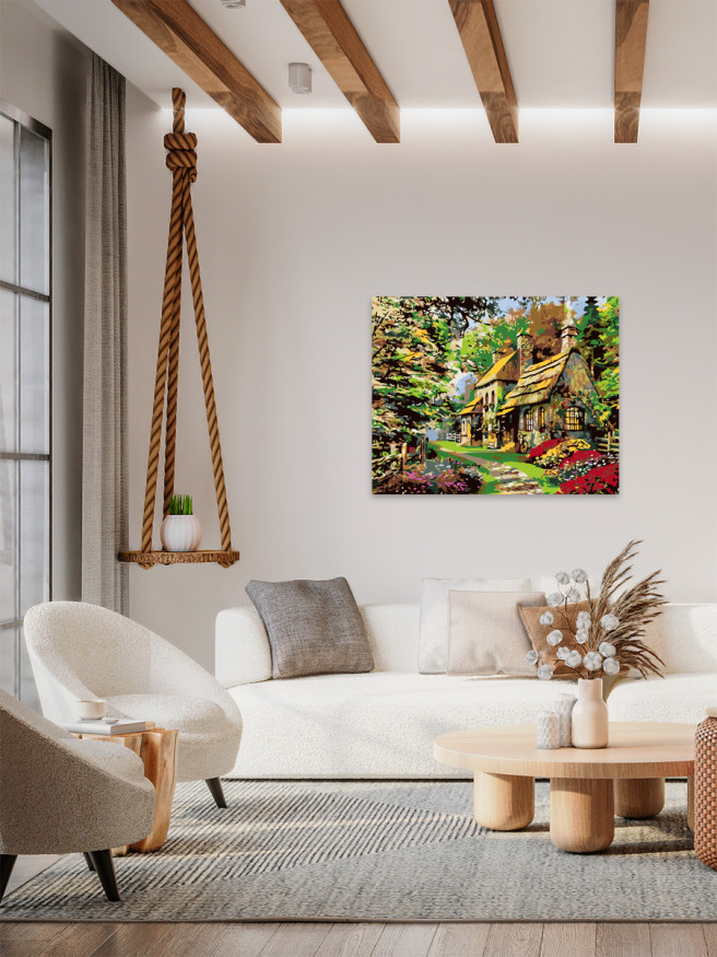 Raqamlar bo&amp;#039;yicha rasm &amp;quot;O&amp;#039;rmon ichidagi uy&amp;quot;